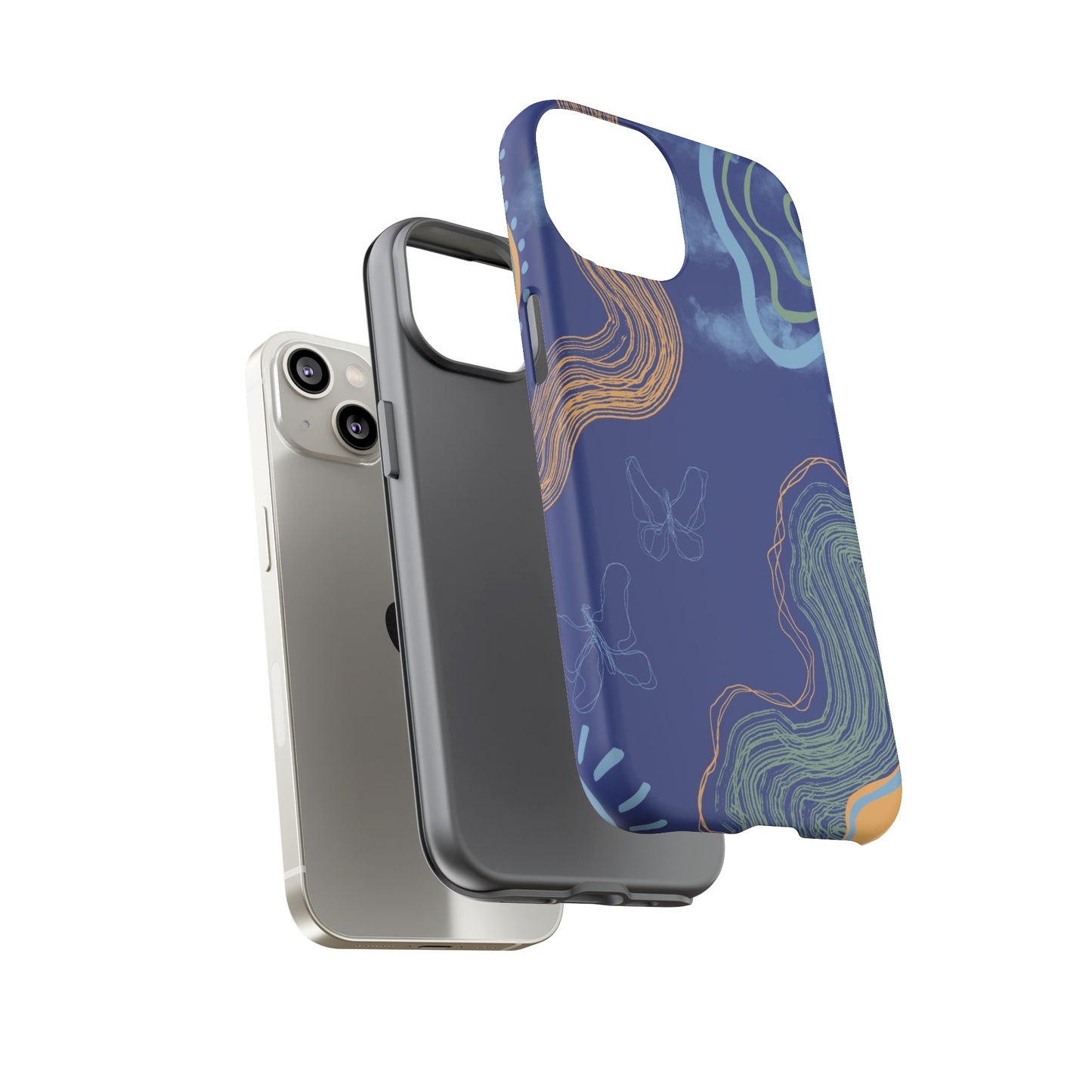 Artistic Phone Case, Abstract Phone Cover, Gift for Her, Modern Design, Boho Phone Case, Unique Phone Accessories