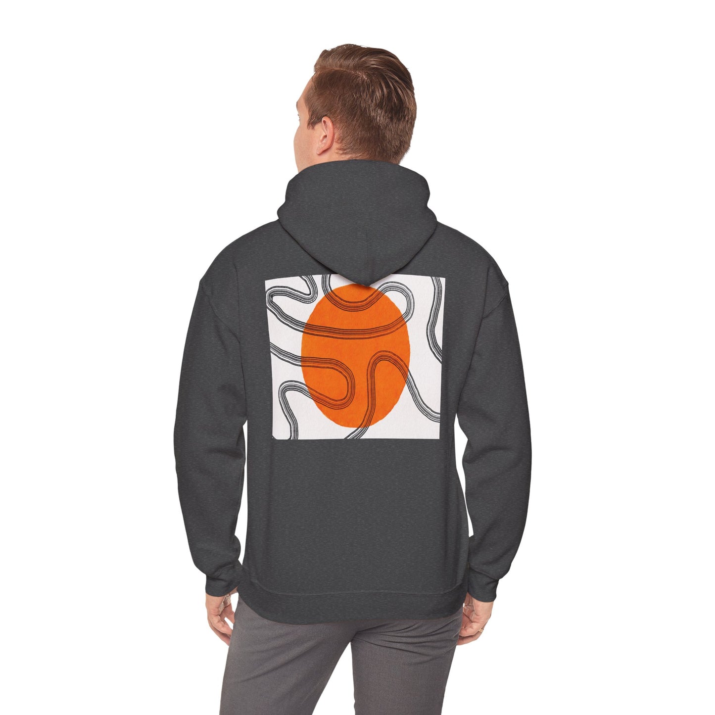 Lotus & Sun Graphic Hoodie - Cozy Unisex Sweatshirt, Trendy Casual Wear, Yoga Gift, Inspirational Apparel, Relaxed Style