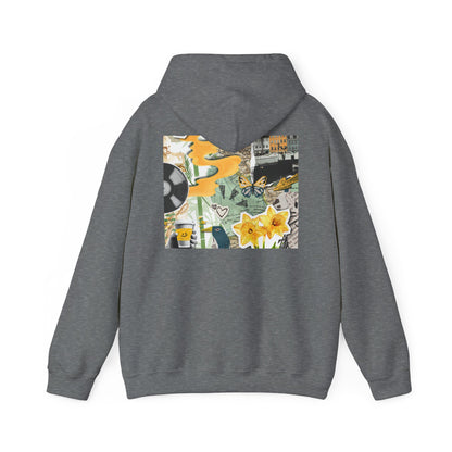 Lotus Flower Unisex Hoodie: Cozy Sweatshirt, Gift for Yoga Lovers, Meditation Apparel, Casual Streetwear, Nature-Inspired Wear, Artsy Collage, Cool Crewnecks