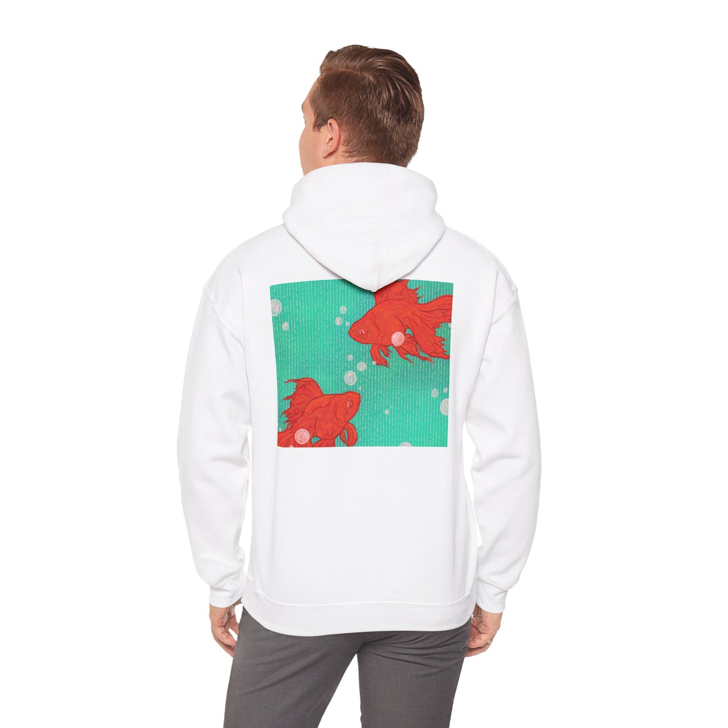 Colorful Goldfish Hoodie, Unisex Sweatshirt, Cozy Everyday Wear, Perfect for Gifts, Fun Fashion for Animal Lovers, Vibrant Pullover
