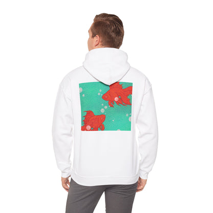 Colorful Goldfish Hoodie, Unisex Sweatshirt, Cozy Everyday Wear, Perfect for Gifts, Fun Fashion for Animal Lovers, Vibrant Pullover