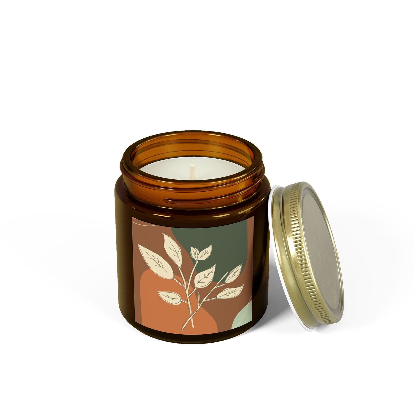 Aromatherapy Candle Jar, Eco-Friendly Home Decor, Relaxing Gift, Spa Vibes, Organic Coconut Apricot Wax
