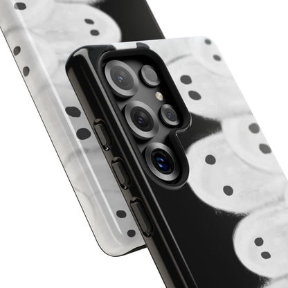 Painted Ghosts Phone Case | Ghostly Tough Phone Case for Spooky Style, Halloween Gift, Phone Cover, Ghost Theme, Unique Accessory, Spooky Season, Viral Painted Ghosts Inspired Design