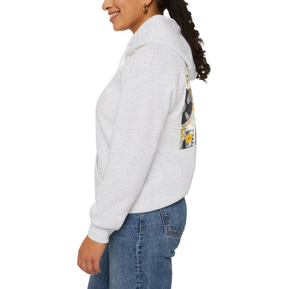 Lotus Flower Unisex Hoodie: Cozy Sweatshirt, Gift for Yoga Lovers, Meditation Apparel, Casual Streetwear, Nature-Inspired Wear, Artsy Collage, Cool Crewnecks