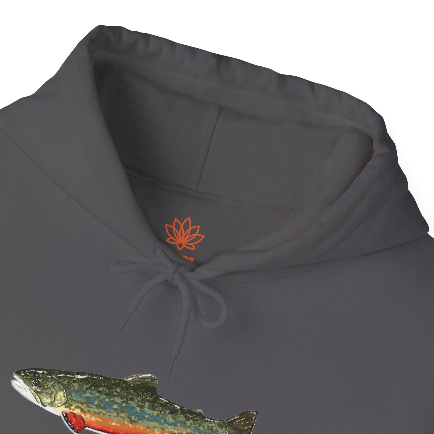 Trout Design Heavy Blend Hoodie, Fishing Gift, Outdoor Apparel, Comfortable Sweatshirt, Unisex Hoodie, Casual Fishing Wear