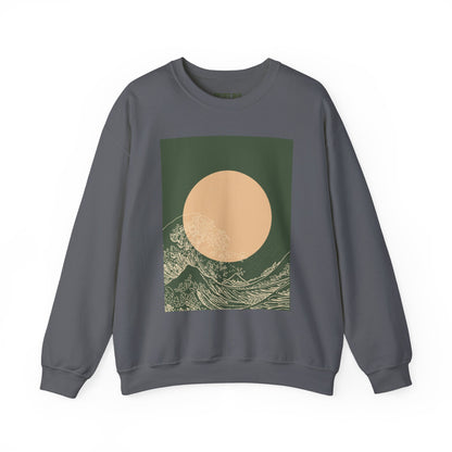 Nature-Inspired Unisex Crewneck Sweatshirt, Cozy Casual Wear, Gift for Outdoor Lovers, Perfect for Fall and Winter