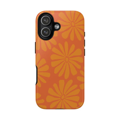Stylish iPhone Case, Floral Phone Cover, Tough Phone Cases, Green Daisy Design, Unique Gift for Her, Spring Accessories