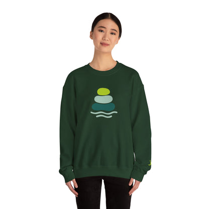 Serene Stones Unisex Crewneck Sweatshirt, Cozy Sweatshirt, Relaxation Apparel, Casual Wear, Mindfulness Gift