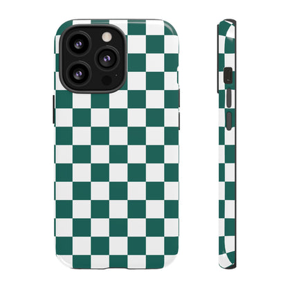 Stylish Checkered Phone Case, Protective Cover, Unique Gift, Trendy Accessory, Customizable Design, Ideal for All Ages