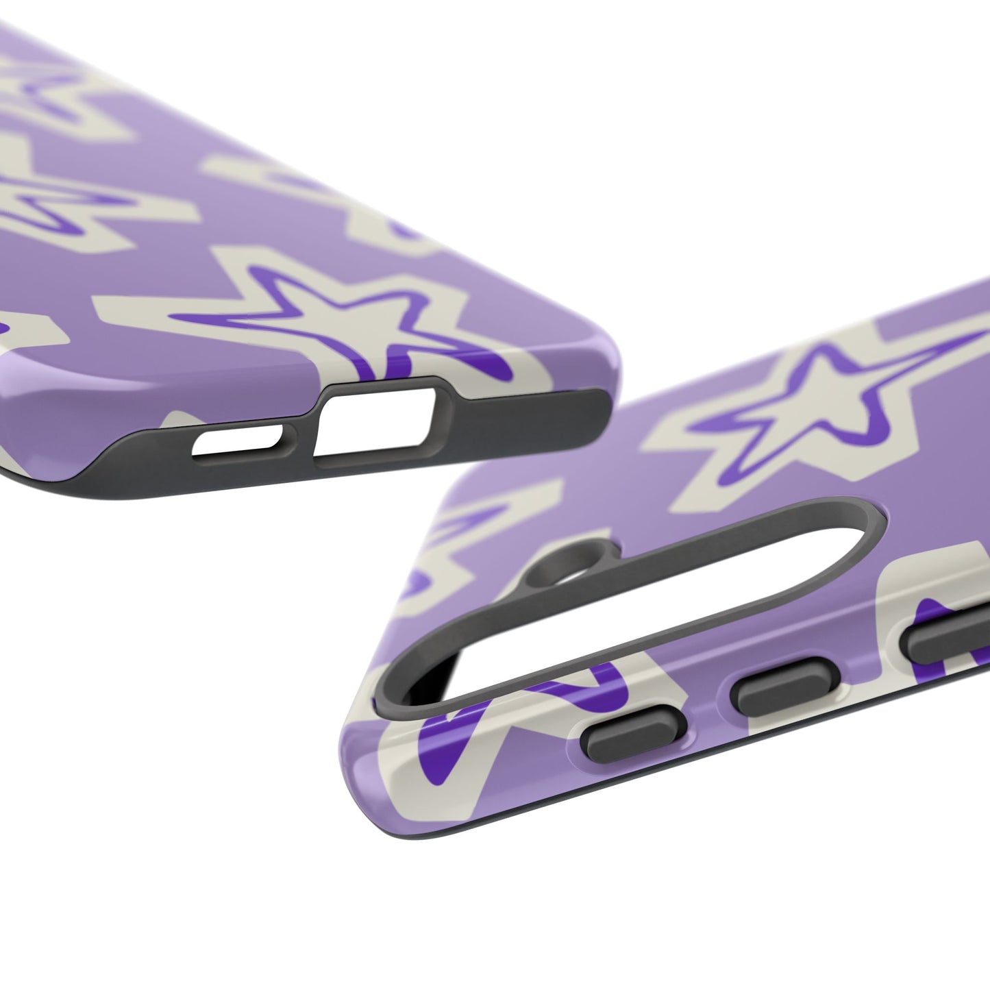 Starry Pattern Phone Case, Cute Star Design, Tough Phone Cover, Gifts for Her, Stylish Phone Accessory