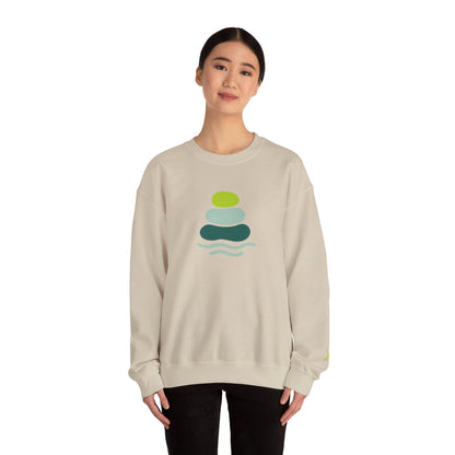 Serene Stones Unisex Crewneck Sweatshirt, Cozy Sweatshirt, Relaxation Apparel, Casual Wear, Mindfulness Gift