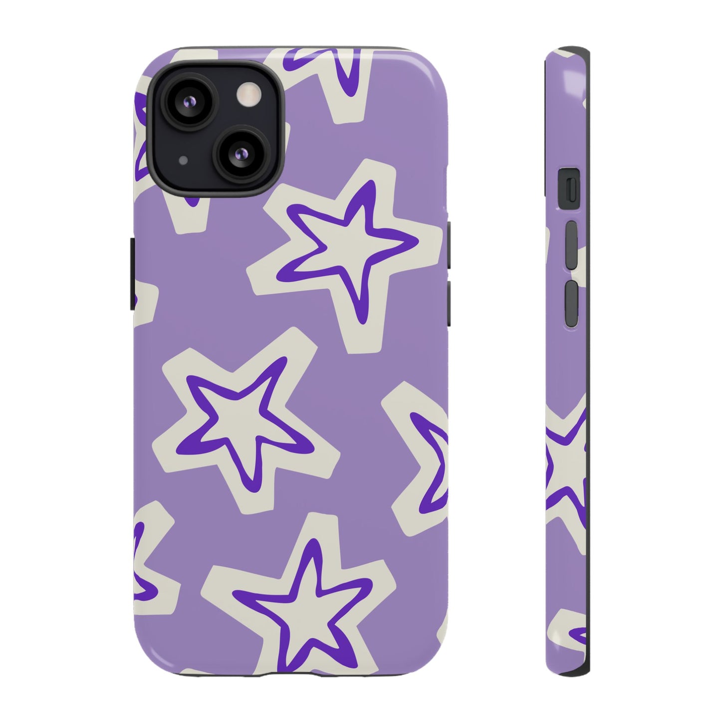 Starry Pattern Phone Case, Cute Star Design, Tough Phone Cover, Gifts for Her, Stylish Phone Accessory