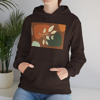 Botanical Design Unisex Hoodie, Cozy Sweatshirt for Nature Lovers, Gift for Friends, Autumn Fashion, Comfortable Casual Wear