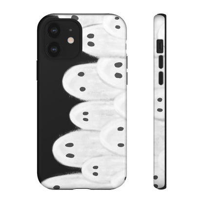 Painted Ghosts Phone Case | Ghostly Tough Phone Case for Spooky Style, Halloween Gift, Phone Cover, Ghost Theme, Unique Accessory, Spooky Season, Viral Painted Ghosts Inspired Design