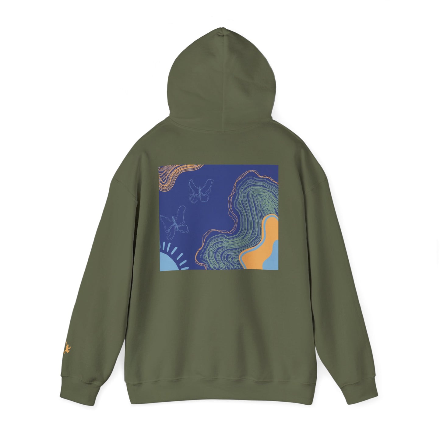 Unisex Heavy Blend™ Hooded Sweatshirt - Cozy Everyday Comfort, Perfect Gift for Nature Lovers and Art Enthusiasts
