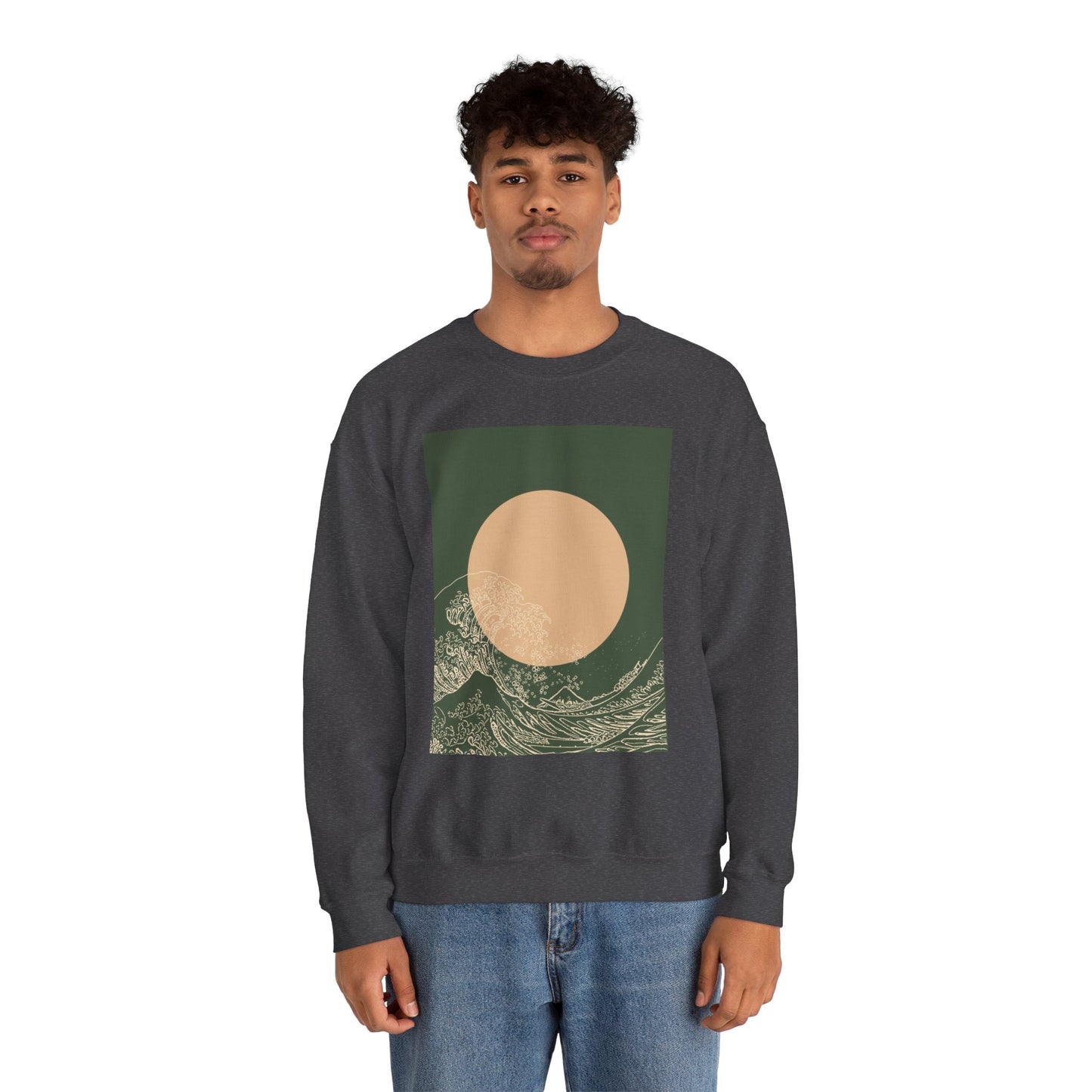 Nature-Inspired Unisex Crewneck Sweatshirt, Cozy Casual Wear, Gift for Outdoor Lovers, Perfect for Fall and Winter