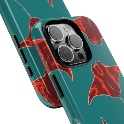 Manta Ray Phone Case, Tropical Phone Cover, Ocean Vibe Accessories, Summer Gift Idea, Marine Animal Merchandise
