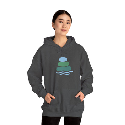 Zen-Inspired Unisex Hooded Sweatshirt, Relaxing Sweatshirt, Comfortable Hoodie, Gift for Meditation Lovers, Cozy Outerwear for All Occasions