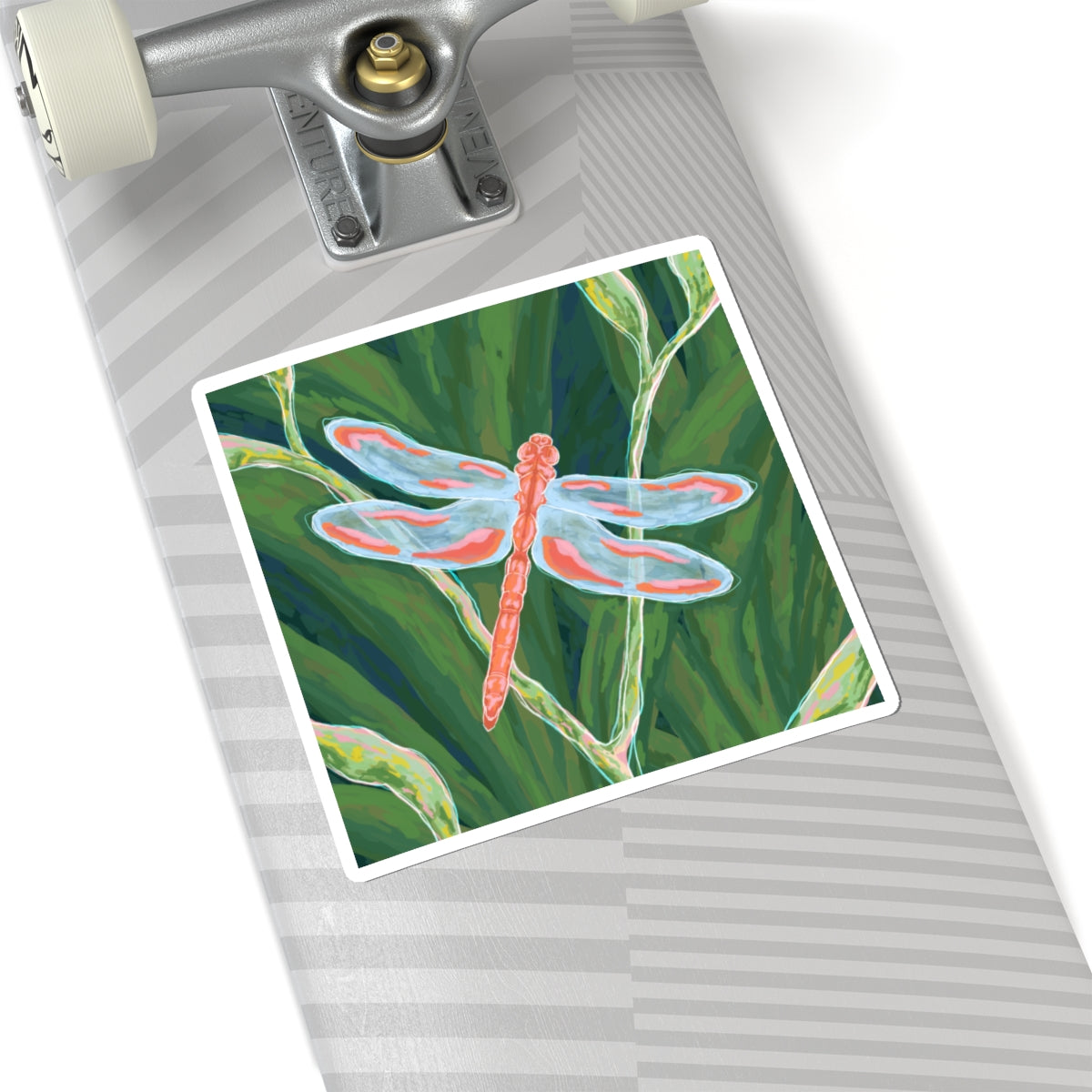 Nature-Inspired Dragonfly Kiss-Cut Stickers for Eco-Conscious Decor, Laptop Stickers, Journal Accessories, Gift Ideas, Greenery Aesthetic