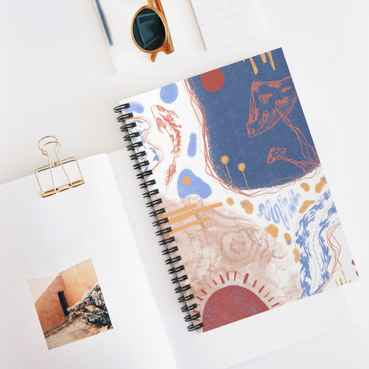 Artistic Spiral Notebook - Ruled Line, Unique Journal for Writers, Colorful Sketchbook, Creative Gift, Aesthetic Stationery, Dreamy [...]