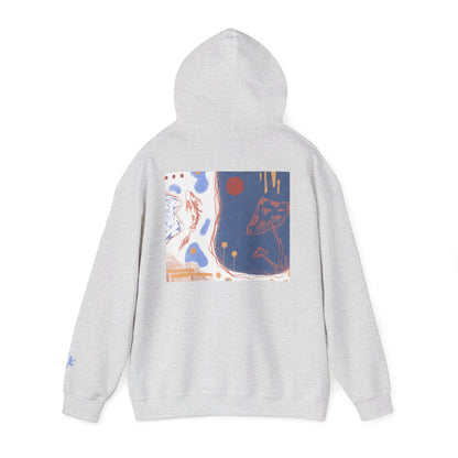 Artistic Unisex Hooded Sweatshirt - Cozy Streetwear for Comfort, Gift for Art Lovers, Perfect for Fall, Casual Style