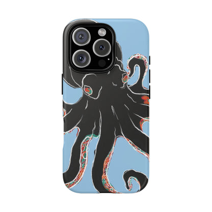 Octopus Tough Phone Case, Sea Creature Design, Ocean Lover Gift, Unique Phone Cover, Underwater Artwork