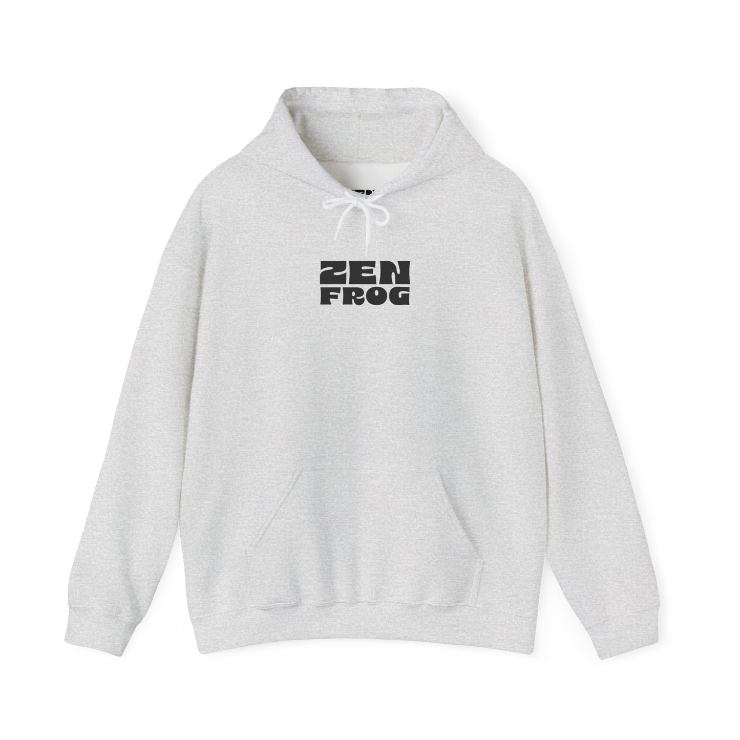 Zen Frog Octopus Unisex Heavy Blend Hooded Sweatshirt, Cozy Graphic Hoodie, Gift for Ocean Lovers, Unique Casual Wear, Relaxed Style