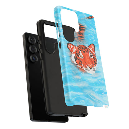 Vibrant Tiger Phone Case, Wildlife Lover Gift, Phone Accessories, Animal Print Case, Summer Vibe, Cool Phone Cover