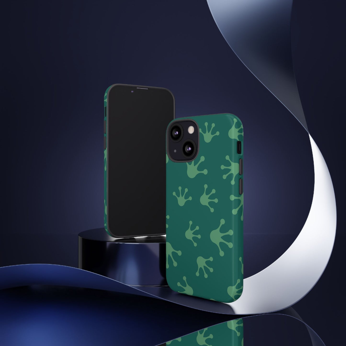 Frog Print Phone Case, Nature Lover Gift, Eco-Friendly Cover, Fun Green Design, Unique Frog Accessories