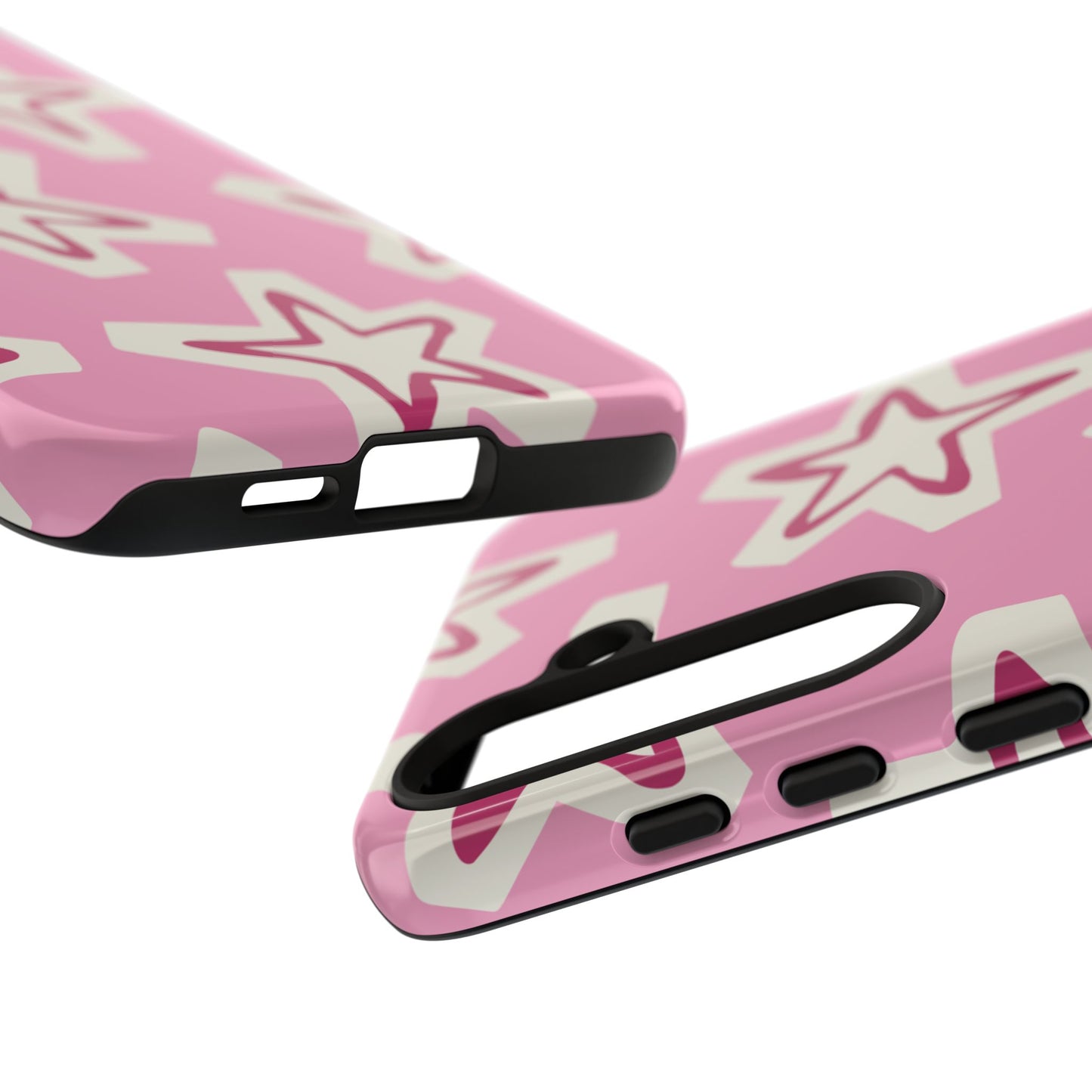 Starry Pink Phone Case | Tough Cases for Trendy Protection, Cute Gift, Fun Design, Holiday Match, Everyday Use