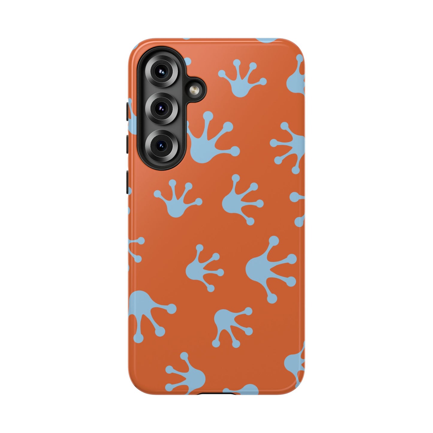 Frog Print Phone Case - Tough Cases, Orange Frog Design, Unique Gift, Fun Accessories, Vibrant Phone Cases, Cool Cases
