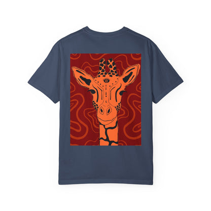 Vibrant Giraffe Graphic Tee, Unisex T-shirt, Gift for Animal Lovers, Casual Wear, Nature-Themed Apparel, Unique Graphic Shirt