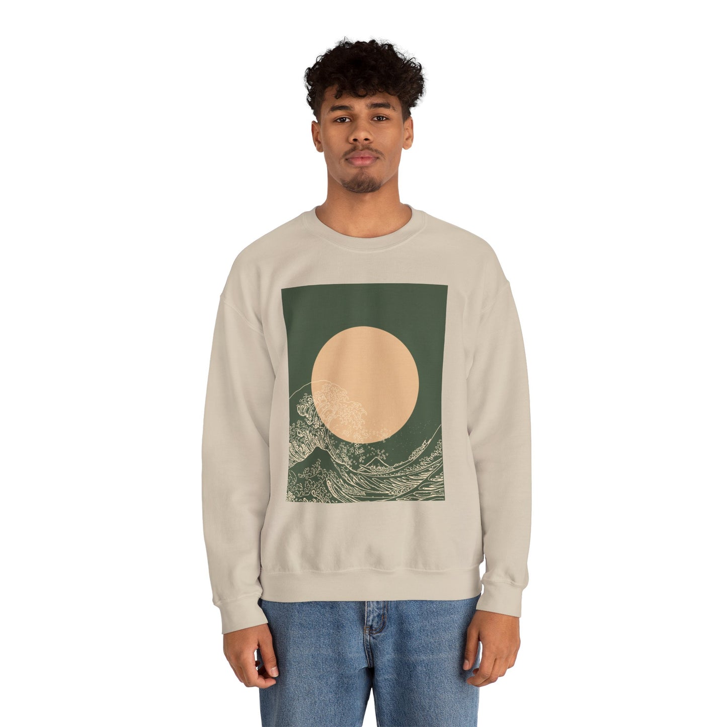 Nature-Inspired Unisex Crewneck Sweatshirt, Cozy Casual Wear, Gift for Outdoor Lovers, Perfect for Fall and Winter