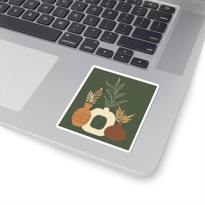 Botanical Kiss-Cut Stickers | Aesthetic Home Decor, Plant Lover Gift, Laptop/Water Bottle Stickers, Nature-Inspired Décor