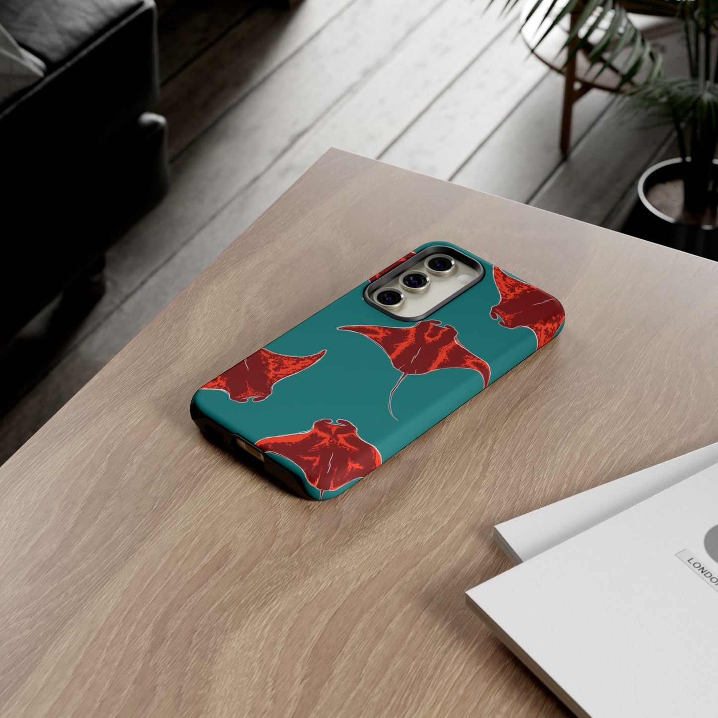 Manta Ray Phone Case, Tropical Phone Cover, Ocean Vibe Accessories, Summer Gift Idea, Marine Animal Merchandise