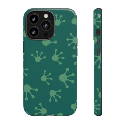 Frog Print Phone Case, Nature Lover Gift, Eco-Friendly Cover, Fun Green Design, Unique Frog Accessories