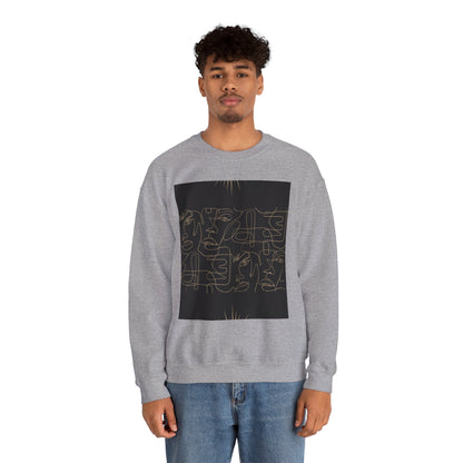 Stylish Unisex Crewneck Sweatshirt - Modern Art Design, Cozy Gift for Him/Her, Perfect for Fall, Casual Wear, Art Lovers, Abstract, Minimalist, Autumn Vibes
