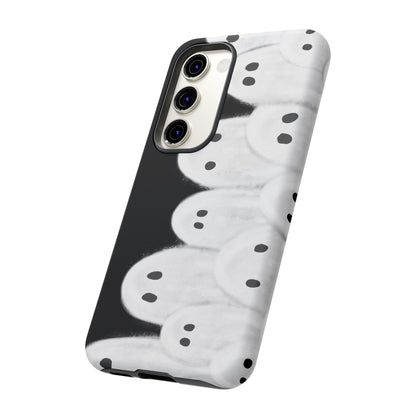 Painted Ghosts Phone Case | Ghostly Tough Phone Case for Spooky Style, Halloween Gift, Phone Cover, Ghost Theme, Unique Accessory, Spooky Season, Viral Painted Ghosts Inspired Design