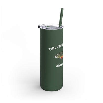 Fishing Lover's 20oz Tumbler - Perfect for Outdoors, Travel, Gifts, Father's Day, Camping, and More!