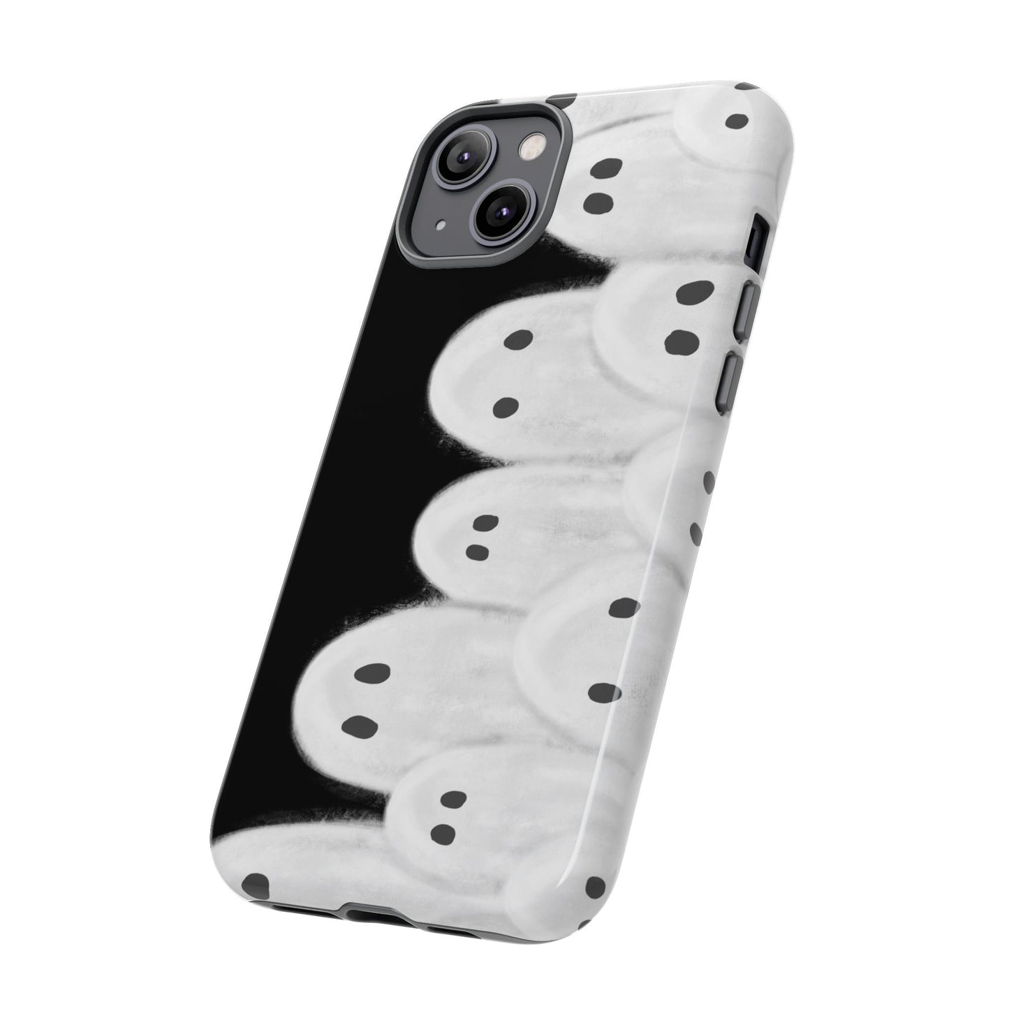 Painted Ghosts Phone Case | Ghostly Tough Phone Case for Spooky Style, Halloween Gift, Phone Cover, Ghost Theme, Unique Accessory, Spooky Season, Viral Painted Ghosts Inspired Design