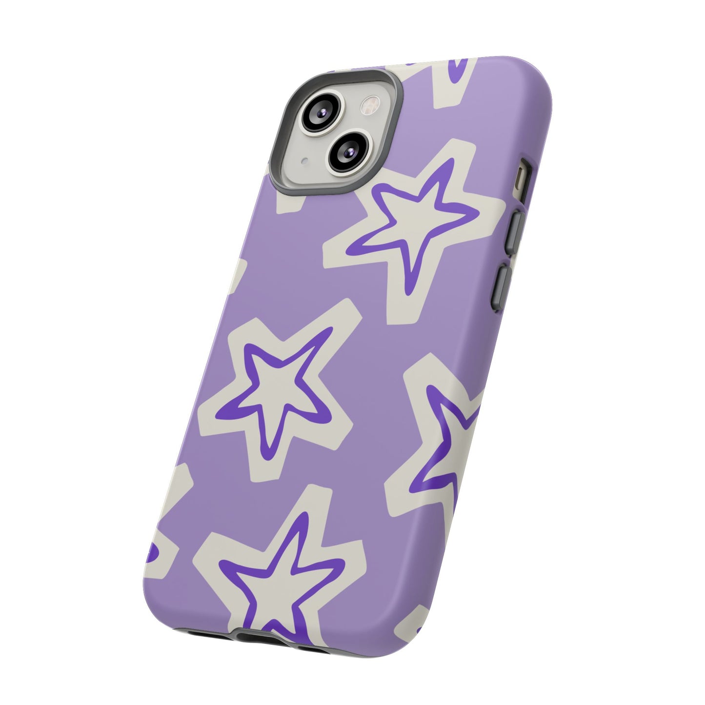 Starry Pattern Phone Case, Cute Star Design, Tough Phone Cover, Gifts for Her, Stylish Phone Accessory