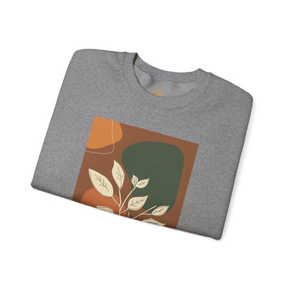 Botanical Print Crewneck Sweatshirt | Cozy Unisex Sweatshirt, Fall Fashion, Casual Wear, Gift for Her, Botanical Art