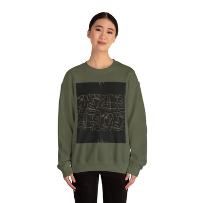 Stylish Unisex Crewneck Sweatshirt - Modern Art Design, Cozy Gift for Him/Her, Perfect for Fall, Casual Wear, Art Lovers, Abstract, Minimalist, Autumn Vibes