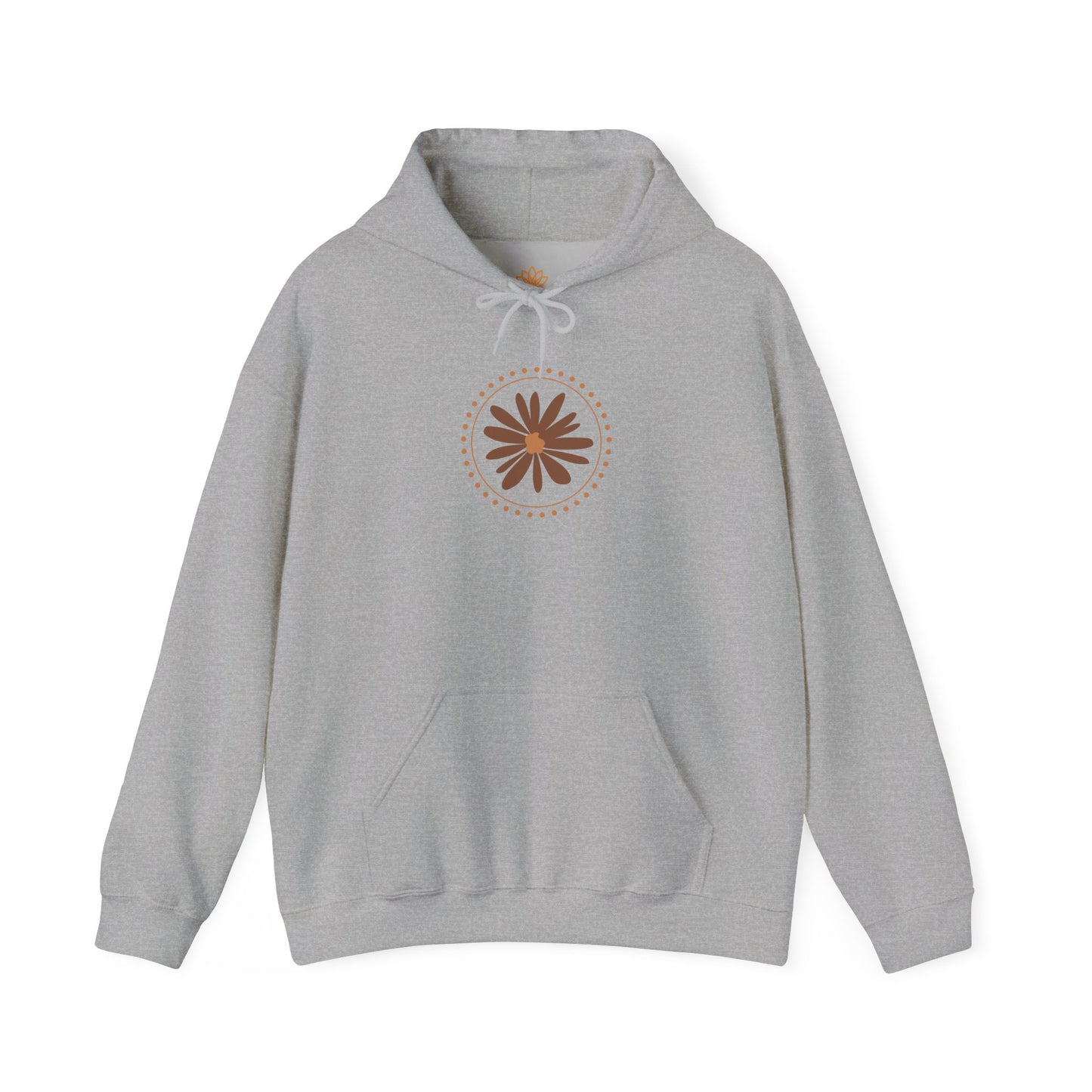 Chic Flower Design Unisex Hoodie, Cozy Sweatshirt, Trendy Gift for Her, Fall Fashion, Casual Comfort Wear