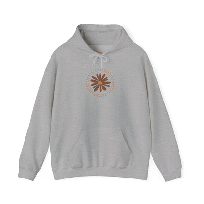 Chic Flower Design Unisex Hoodie, Cozy Sweatshirt, Trendy Gift for Her, Fall Fashion, Casual Comfort Wear