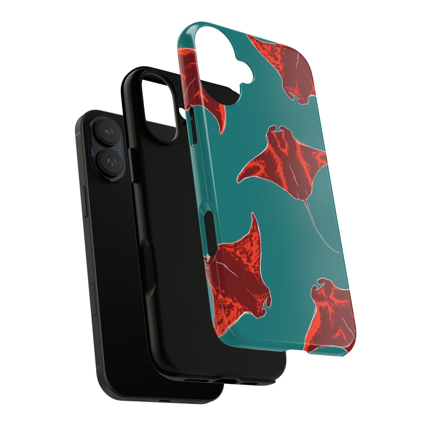 Manta Ray Phone Case, Tropical Phone Cover, Ocean Vibe Accessories, Summer Gift Idea, Marine Animal Merchandise