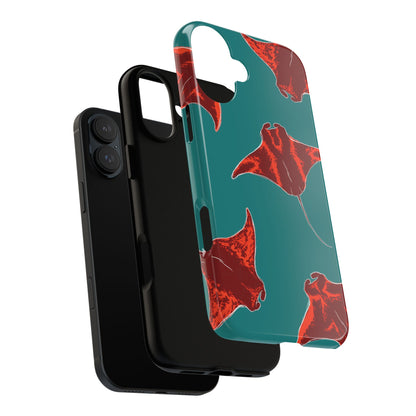 Manta Ray Phone Case, Tropical Phone Cover, Ocean Vibe Accessories, Summer Gift Idea, Marine Animal Merchandise