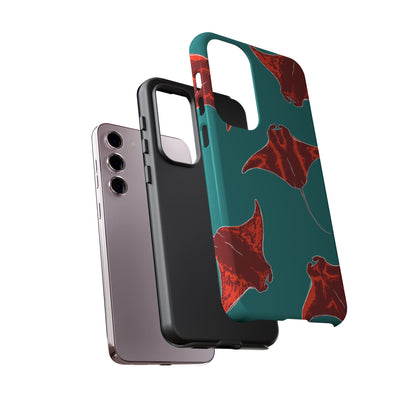 Manta Ray Phone Case, Tropical Phone Cover, Ocean Vibe Accessories, Summer Gift Idea, Marine Animal Merchandise