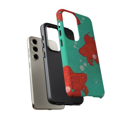 Vibrant Goldfish Phone Case, Colorful iPhone Cover, Ocean Vibe Accessory, Unique Gift for Fish Lovers, Cute Phone Cases