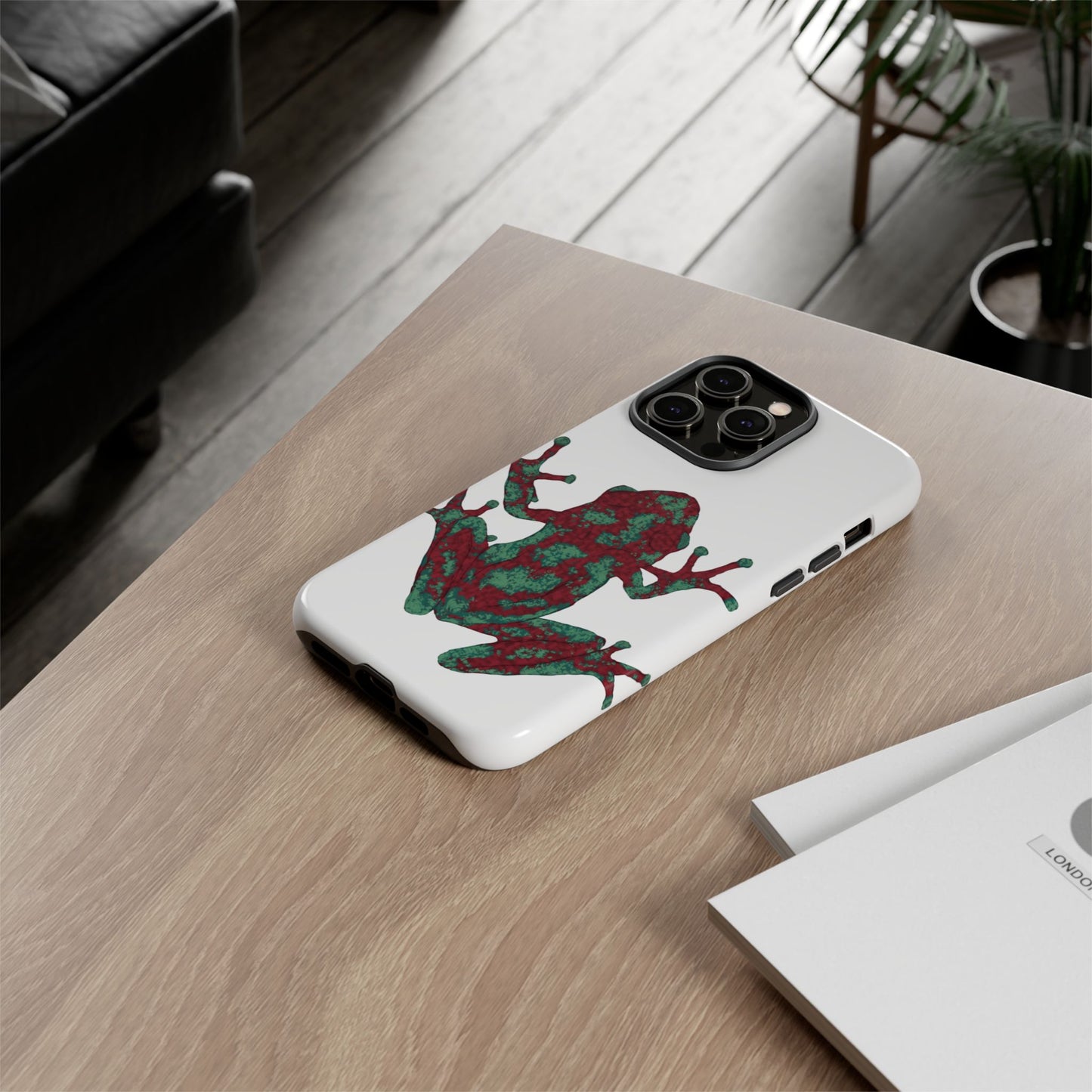 Frog Phone Case, Tough Cases, Eco-Friendly Phone Accessories, Unique Gifts for Nature Lovers, Cute Frog Design
